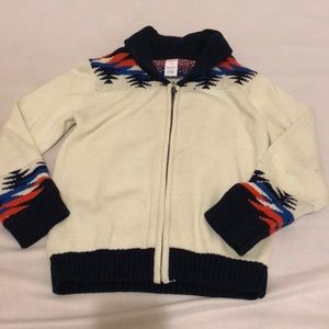 Boys zip up sweater